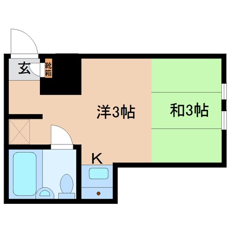 平端駅 徒歩3分 2階の物件間取画像